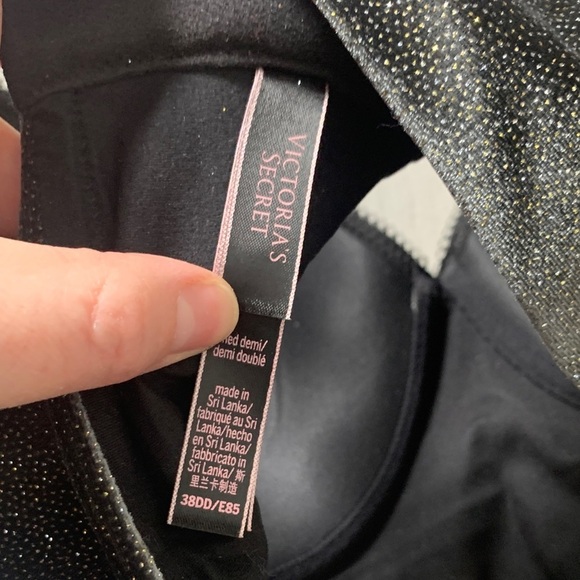 Victoria's Secret Sparkling Charcoal Bra - Picture 4 of 4